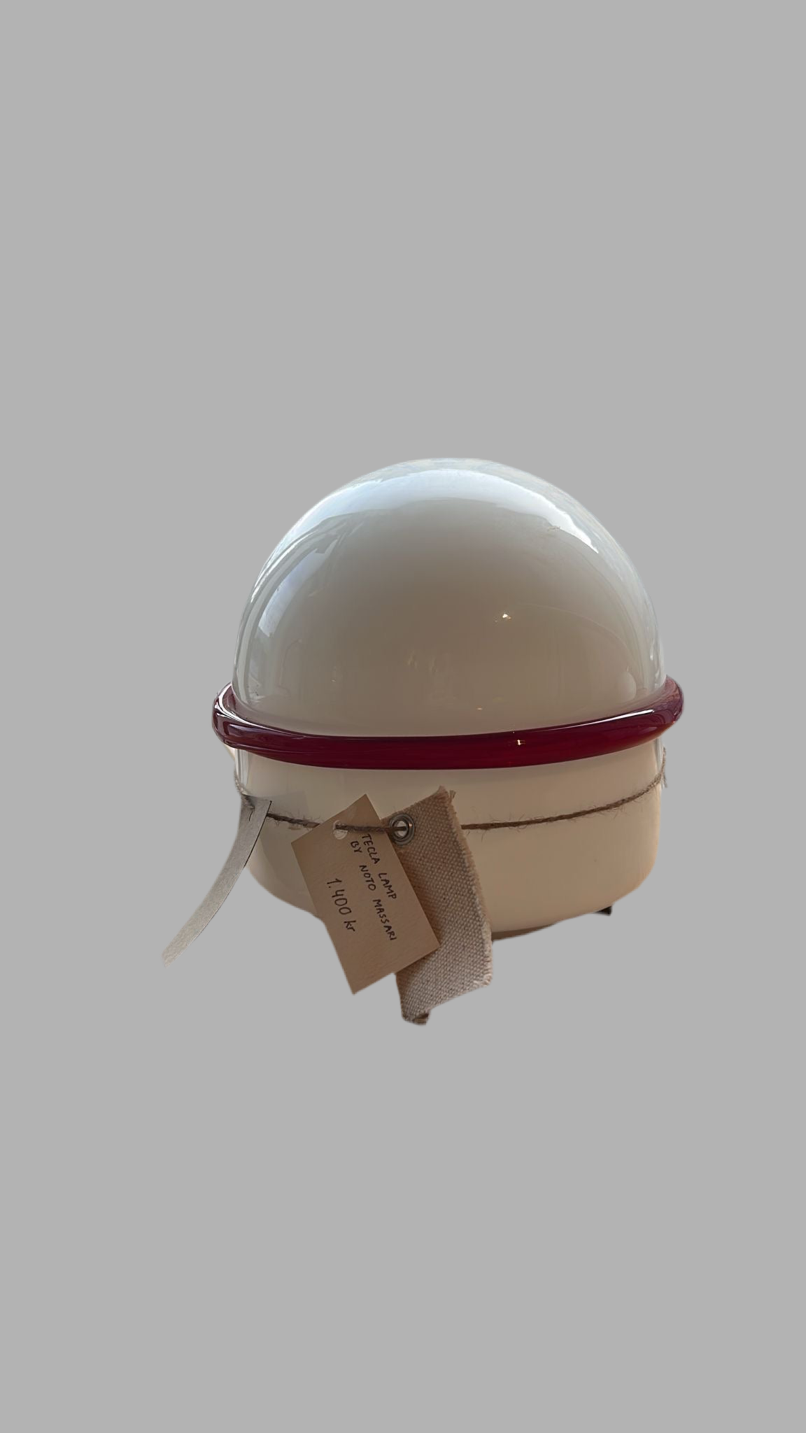 Tecla lamp with Pt Quartz clock