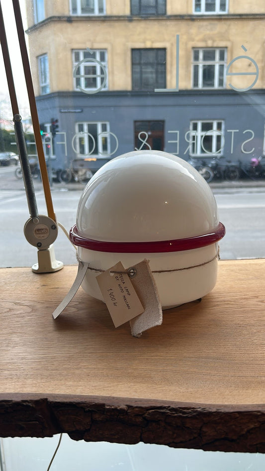 Tecla lamp with Pt Quartz clock