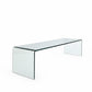 Glass coffee table
