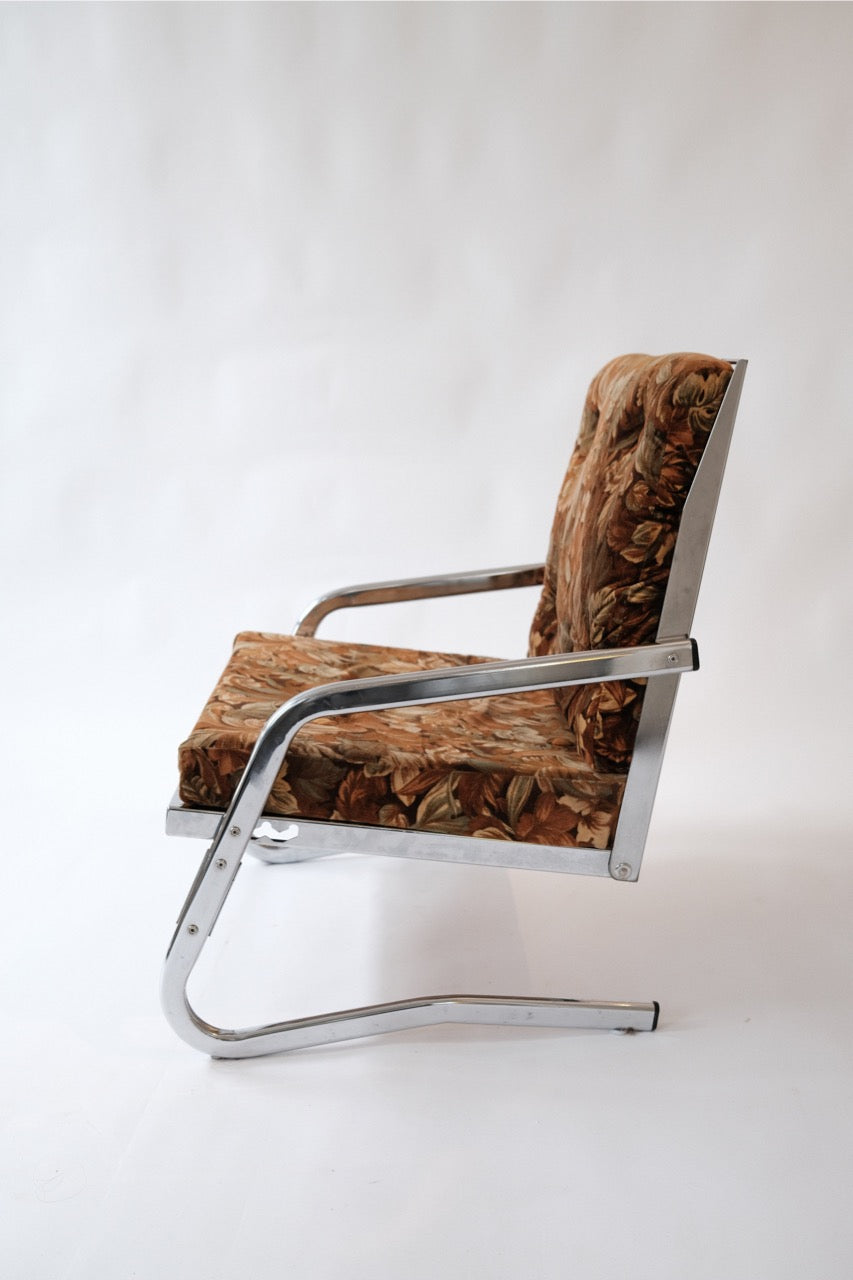 Vintage crome lounge chairs