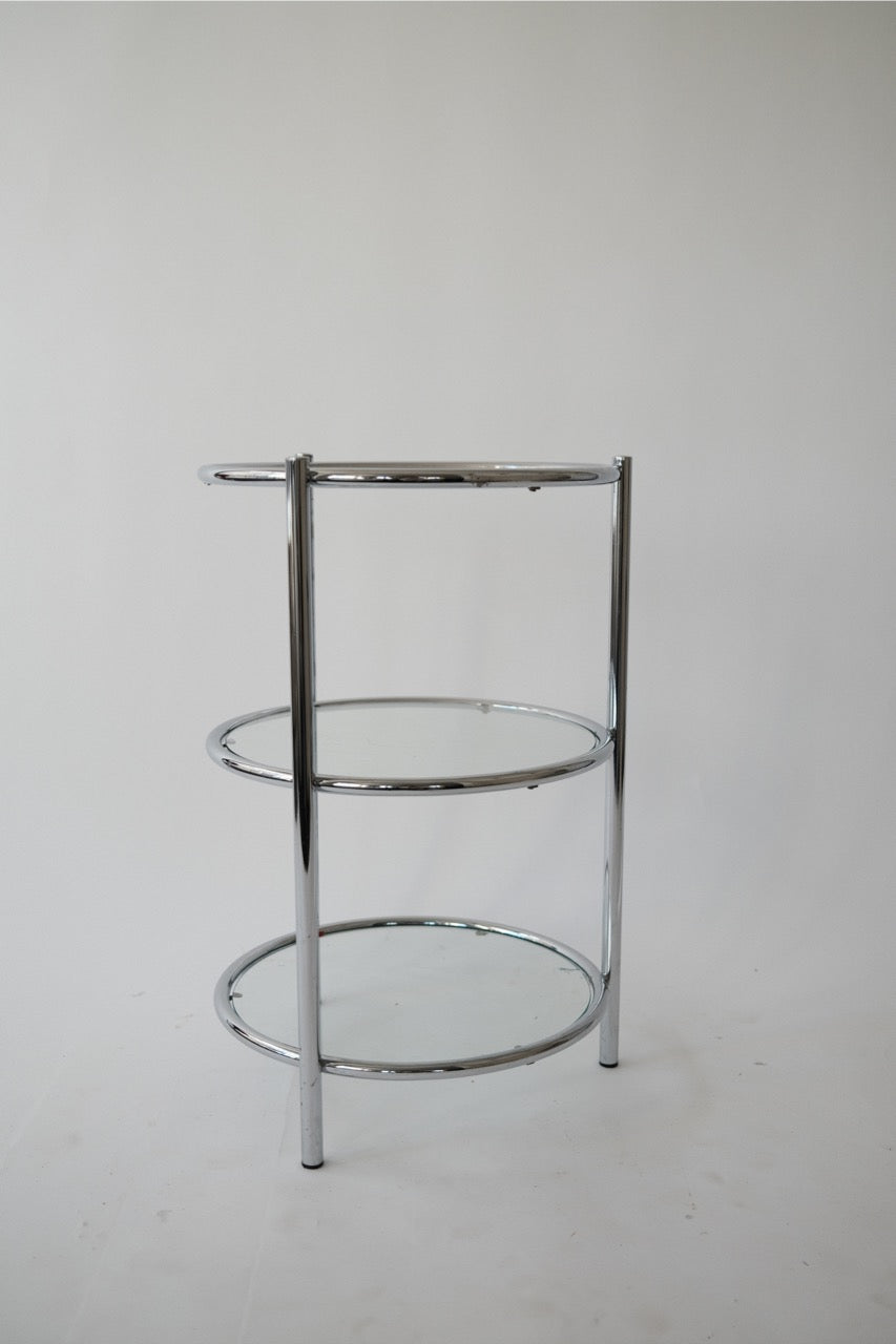 Vintage circular side table