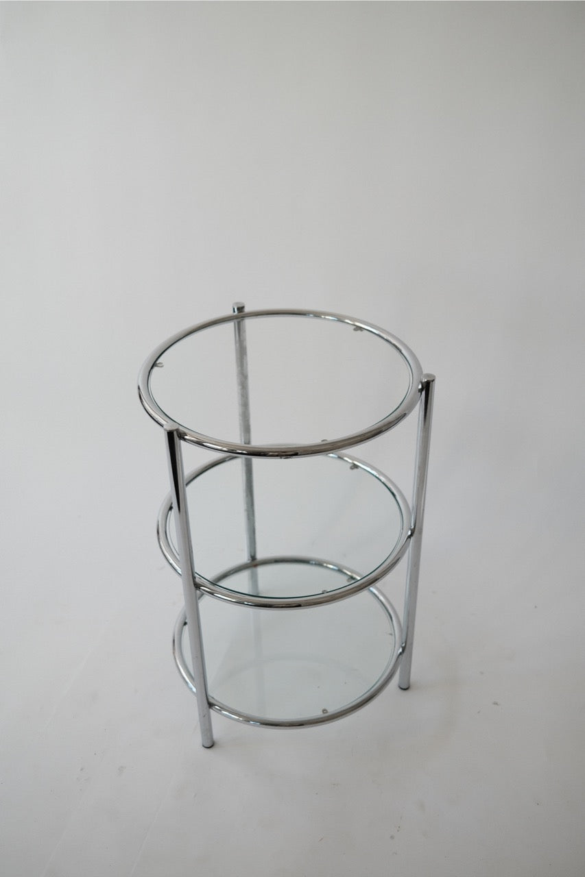 Vintage circular side table