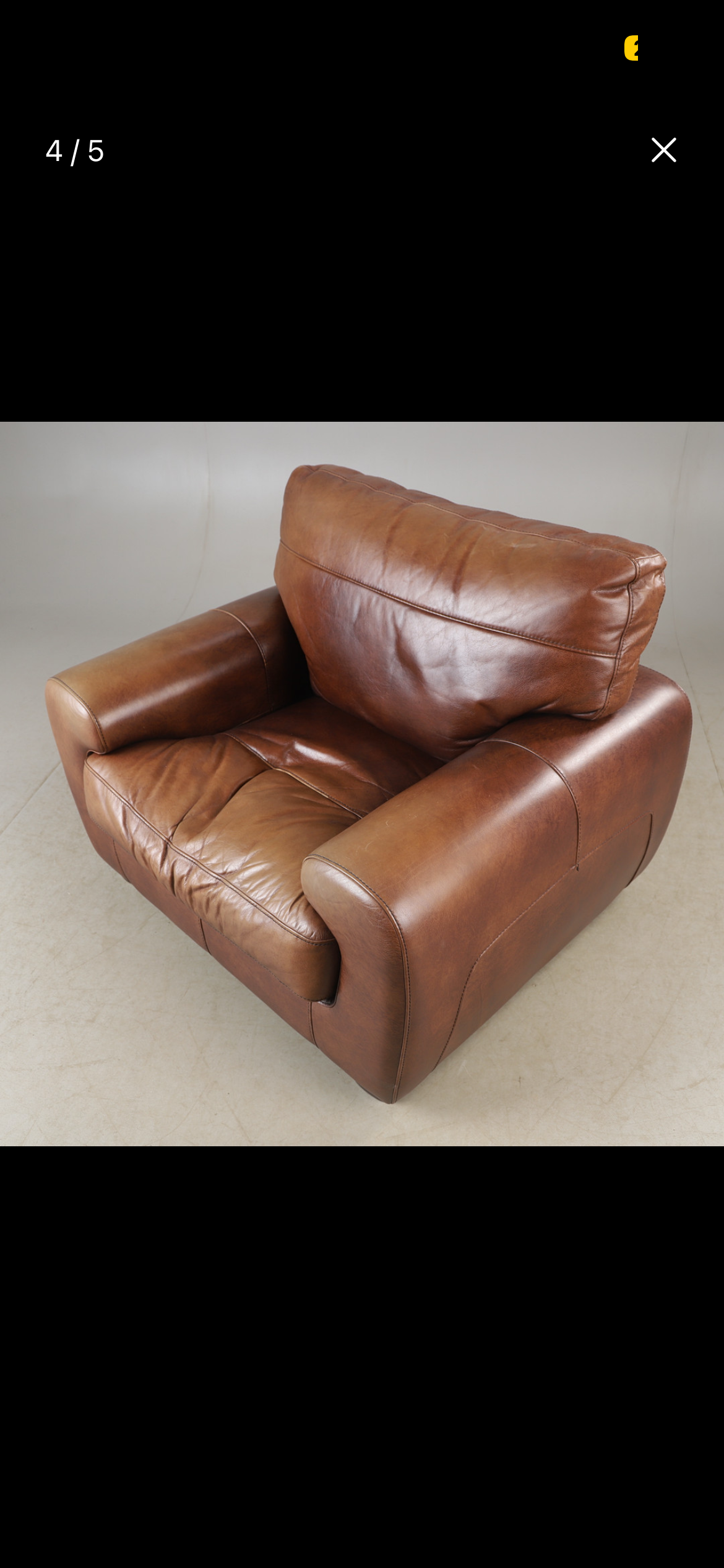 English leather chair 90’s